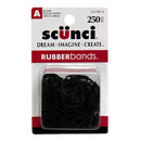 Scunci Small Black Rubberbands, 250 pk Scunci