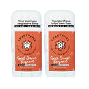SmartyPits -2 Pack Natural/Aluminum-Free Deodorant (with baking soda) Paraben Free, Phthalate Free, PROPYLENE GLYCOL FREE, Not Tested on Animals | 2.9oz (Sweet Orange Bergamot) SmartyPits