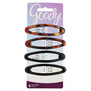 Goody Snap Hair Clips, Big Oval Epoxy, 4-count "Assorted Colors" GOODY