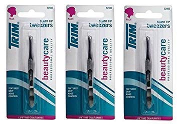 Trim BeautyCare Slant Tip Tweezers (3 Pack) Trim