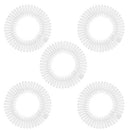 5 pcs set Hair Comb Headbands Stretch Flexible Plastic Circle (Transparent) TDmall Clothing Series