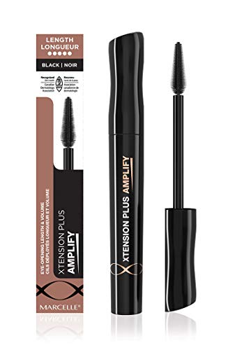 Marcelle Xtension Plus Curl Mascara, Black, 1 Tube MARCELLE