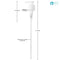 GETi Beauty Liquid Dispenser Pump - 12 Pack Teardrop Ribbed Collar - Lotion, Liquid, Soap, Disinfectant, Shampoo and Conditioner Bottles Ideal for Home or Office Use 28/410 2cc output. Geti Beauty