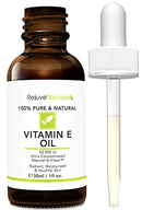 Vitamin E Oil - 100% Pure & Natural, 42,900 IU. Visibly Reduce the Look of Scars, Stretch Marks, Dark Spots & Wrinkles for Moisturized & Youthful Skin. d-alpha tocopherol (1 Fl Oz) RejuveNaturals