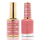 DND Premium DC Gel Set (DC 114 CORAL NUDE) Daisy DD