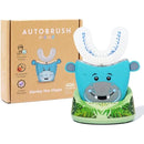 autobrush Kids Electric Toothbrush – Only ADA Accepted U-Shaped Toothbrush, Clinically Proven Up to 5.1X Better Cleaning, 30 Seconds, Full-Mouth 360 Coverage, LED Lights, Music, Ages 6-8, Hippo Infinity Warehouse