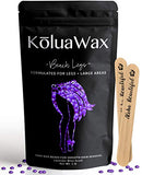 Hard Wax Beads for Hair Removal – Leg Hair Formula – Our Most Flexible Wax for Larger Applications – Works for Back - Large 1lb Refill Pearl Beans for Wax Warmers – Purple Beach Legs by KoluaWax KoluaWax
