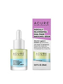 Acure Radically Rejuvenating Dual Phase Bakuchiol Serum, 100% Vegan, Provides Anti-Aging Support, Eggplant & Tumeric, Soothes, Hydrates & Antioxidant Rich, 0.67 Fl Oz Acure