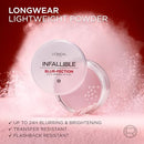 L'Oreal Paris Infallible Blur-fection Longwear Loose Setting Powder, Blurring Face Powder With Up to 24HRs of Wear, Brightening Light Pink, 1 Kit Infinity Warehouse