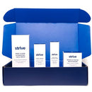 Strive Apex Skin Care Set - Advanced Anti Aging - Fragrance Free, All Skin Types, Fights Dark Circles Dull Skin - Peptides, Retinal, Vitamin C, Niacinamide (Face Wash, Scrub, Moisturizer, Serum) Infinity Warehouse