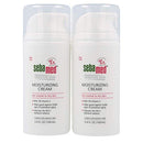 Sebamed Moisturizing Face Cream with Pump for Sensitive Skin Antioxidant pH 5.5 Vitamin E Hypoallergenic 3.4 Fluid Ounces (100mL) Ultra Hydrating Dermatologist Recommended Moisturizer (Pack of 2) SEBAMED