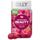 OLLY Undeniable Beauty Gummy, for Healthy Hair, Skin & Nails,* Biotin, Vitamins C & E, Keratin, Chewable Supplement, Grapefruit Flavored, 60 Day Supply - 120 Count Infinity Warehouse