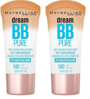 Maybelline Dream Pure Skin Clearing BB Cream, 8-in-1 Skin Perfecting Beauty Balm With 2% Salicylic Acid, Sheer Tint Coverage, Oil-Free, Light/Medium, 1 Count Infinity Warehouse