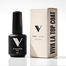 V Beauty Pure No Wipe Gel Top Coat - Long Lasting UV Top Coat Gel Nail Polish, Scratch and Stain Resistant, Durable, Non Yellowing, No Sticky Layer, Glossy - For Manicure & Pedicure - 15ml Infinity Warehouse