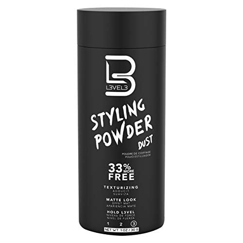 Level 3 Styling Powder - Natural Look Mens Powder L3 - Easy to Apply with No Oil or Greasy Residue - Level Three Delivers Matte Finish L3