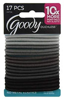 Goody WoMens Ouchless 4 mm Elastics, Gray, 17 Count GOODY