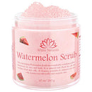 Watermelon Scrub, Exfoliating Bath Body Scrub, Gently Exfoliating Face Scrub for Women with Dead Sea Salt, Shea Butter, Vitamin E and Organic Oils, Cleansing and Nourishing Properties, 10 oz White Naturals