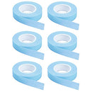 6 Rolls Eyelash Tape, JASSINS Adhesive Fabric Eyelash Tapes, Adhesive Breathable Micropore Fabric Tape for Eyelash Extension Supply,9 m/10 yard Each Roll (Blue) JASSINS