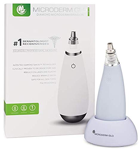 Microderm GLO MINI Premium Diamond Microdermabrasion Tips by Microderm GLO - Medical Grade Stainless Steel Accessories, Patented Safe3D Technology, Safe for All Skin Types. (Fine/Precision) Microderm GLO