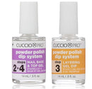 Cuccio Powder Polish Dip System Steps 2 & 4 Nail Base & Top Gel + Step 3 Layering Gel Duo Set – 0.5 oz Each – Professional Nail Dipping System for Long-Lasting, High-Gloss Finish Infinity Warehouse