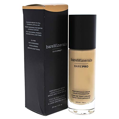 bareMinerals Barepro Performance Wear Liquid Foundation SPF 20, Light Natural, 1 Fl Oz bareMinerals