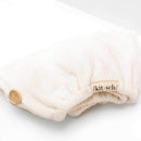 Kitsch Microfiber Hair Towel Wrap for Women, Hair Turban for Drying Wet Hair, Eco-Friendly Hair Towel, Super Absorbent and Ultra Soft, After Spa Hair Towel (Ivory) Kitsch Store