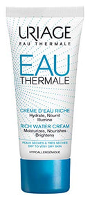 URIAGE Thermal Rich Water Cream 1.35 fl.oz. | Hydrating Shea Butter Moisturizer Face Cream for Dry to Very Dry Skin | Daily Moisture and Comfort for 24hr | Facial Care for Deep Hydration Uriage