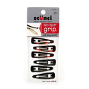 Scunci No-Slip Grip Snap Hair Clips 6 ea (Pack of 3) Scunci