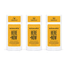 Schmidt's Aluminum Free Natural Deodorant for Women and Men, Here + Now for Sensitive Skin with 24 Hour Odor Protection, Certified Cruelty Free, Vegan Deodorant, 3.25oz 3-pack Schmidt's