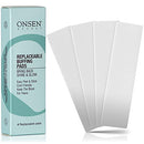 Onsen Nail Buffer Block Replacement Pads - 3 Way Buffing Smooth Shine Natural Nail Polisher with 3 Sides Coarse Soft Silky for Professional Nail Care, Nail Buffer Replacement Pads, 4x White Pads, 1pk Onsen Secret