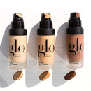 Glo Skin Beauty Luminous Liquid Mineral Foundation Makeup with SPF 18 (Naturelle) - Improves Uneven Skin Tone, Smooths & Corrects Imperfections, Sheer to Medium Coverage, Dewy Finish Infinity Warehouse