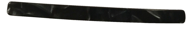French Amie Long and Thin Large 4" Handmade Celluloid Hair Barrette Clip for Girls Automatic Strong Hold Hair Clips for Women No Slip Durable Paris Hair Accessories, Made in France (Black Nycra) French Amie