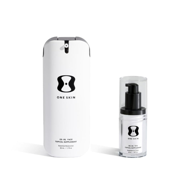 oneskin FACE & EYE OS-01 Peptide Topical Supplement | Skin Longevity Age Reversal Moisturizer and Eye Cream Infinity Warehouse