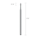 MelodySusie Cuticle Clean Nail Drill Bit 3/32'', Professional Safety Carbide Nail Bit Under Nail Cleaner for Cuticle Dead Skin Nail Prepare, Two Way Rotate, Manicure Nail Salon Supply (Medium) MelodySusie