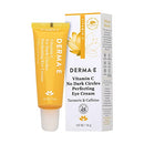 Derma E Eye Cream Vitamin C Turmeric Caffeine, 0.5 Oz DERMA-E