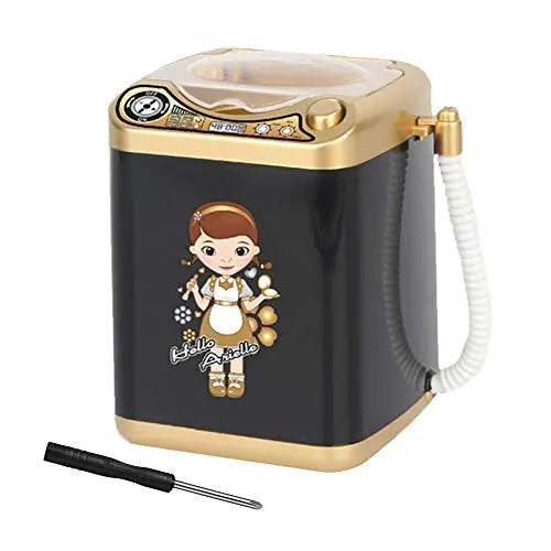 Makeup Sponge Washing Machine, Deep Clean Mini Washing Machine, Electronic Washing Machine for Makeup Sponge, Powder Puffs (Black) Lahaima