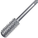 PANA Professional 3/32" Shank Size - Smooth Top Small Barrel Silver Carbide Bit Coarse Grit - Nail Drill Bit for Dremel Machine PANA