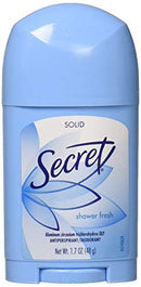 Secret Solid Antiperspirant and Deodorant Shower, Fresh Scent, 1.7 Ounce Secret