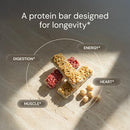 Blueprint Bryan Johnson Macadamia Nut Protein Bar - 9G Plant Protein - Healthy Fats - Supports Muscle Growth - Low Carb & Sugar - Natural Ingredients - Vegan Keto Snack (Raspberry - 12 Pack) Infinity Warehouse