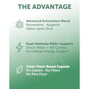 Lunakai PRO USA Made Dual-Pathway NAD+ Formula with NR & Resveratrol – Natural NAD Supplement for Women & Men – Healthy Aging & Cellular Health Support, 60ct Infinity Warehouse
