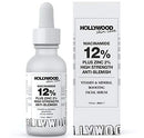 Niacinamide 12% Plus Zinc 2% Serum for Face - Skin Balancing Pore Reducing Face Serum for Combination and Oily Skin, Minimizes Large Pores 1oz Hollywood Skincare