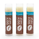 Zum Vanilla Kiss Stick (Pack of 3) with Certified Organic Sunflower Seed Oil, Beeswax, Shea Butter, Pure Essential Oils, Candelila Wax, Vitamin E and Honey, 0.15 oz Zum