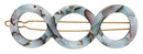France Luxe Triple Circle Tige Boule Barrette - South Sea France Luxe