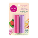 eos 100% Natural Lip Balm- Strawberry Peach and Toasted Marshmallow, All-Day Moisture Lip Care, 0.14 oz, 2 Pack eos