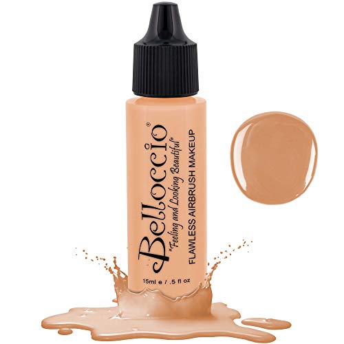 Belloccio's Professional Cosmetic Airbrush Makeup Foundation 1/2oz Bottle: Alabaster Belloccio