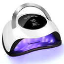 UV LED Nail Lamp Easkep - 120W Gel Nail Polish UV Light for Nail Dryer Curing Lamp Faster 4 Timer Setting Professional Portable Handle for Fingernail and Toenail Auto Sensor Nail Machine (120W) Easkep