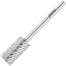 PANA Professional 3/32" Shank Size - Flat Top Large Barrel Silver Carbide Bit 2X Coarse Grit - Nail Drill Bit for Dremel Machine PANA