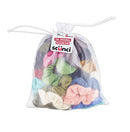 Scunci "The Original Scrunchie" Comfy, Colorful Waffle Knit in a Convenient Drawstring Storage Bag, Assorted, 36 Count Scunci