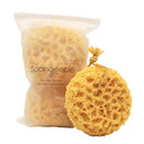 Spongentle Deep Cleansing Body Loofah Sponge, Natural Colors, for Bath and Shower, Multiple Textures for Gentle and Deep Exfoliation, Generous and Rich Lather, (Pack of 3) Sunlite Sports