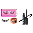 Glamnetic Lash and Liner Bundle - Venus | Vegan Magnetic Eyelashes, Short Cat Eye Faux Mink Lashes, Flared 3D Natural Look, Reusable up to 60 times - 1 Pair Glamnetic